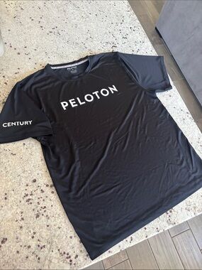 Peloton Century Club Black Short Sleeve Performance Tee